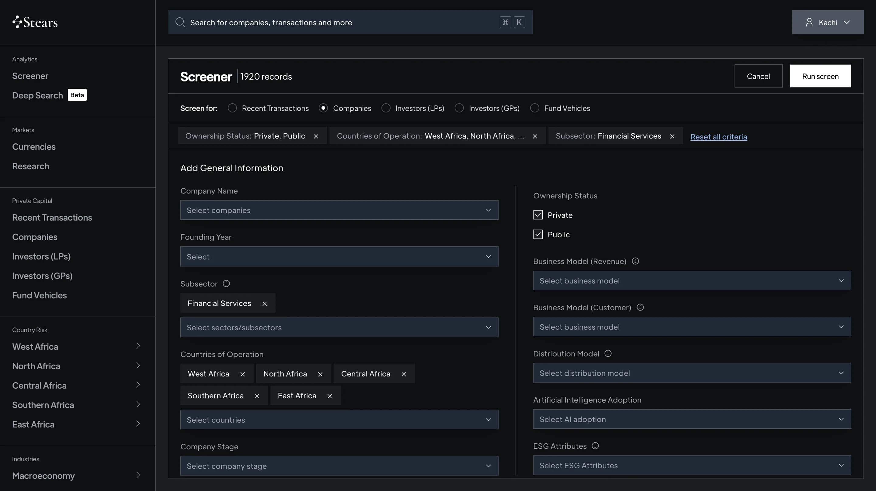 Find hidden companies in undercovered markets